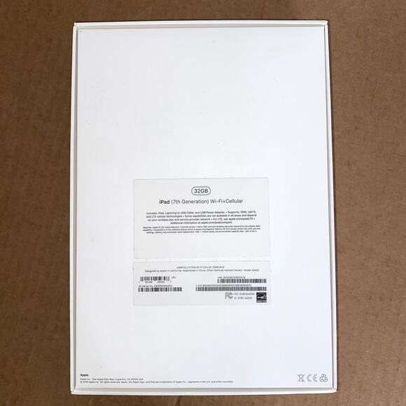 Apple Ipad Empty Box 32GB 7th Generation Wi-Fi + Cellular Gold * - Picture 3 of 7
